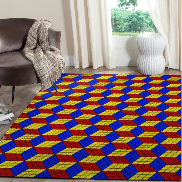 3D Area Rug Rubik Floor Uz63115 Rug Carpet