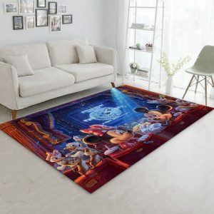 90 Years Of Mickey Disney Area Rug Bedroom Rug Home Decor