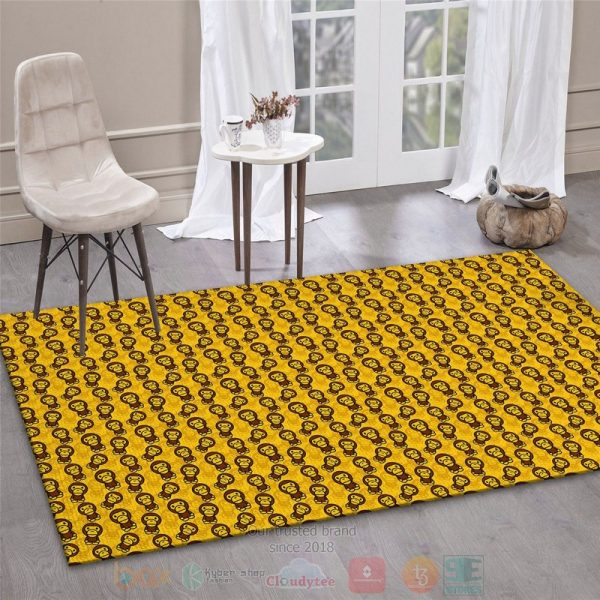 A Bathing Ape Yellow Area Rugs