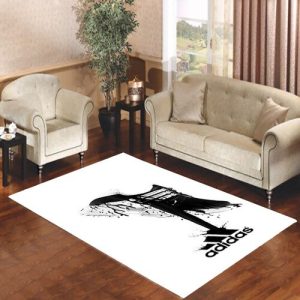 Adidas Black Shoe Living Room Carpet Rugs