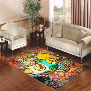 Adventure Time Grafitty Living Room Carpet Rugs