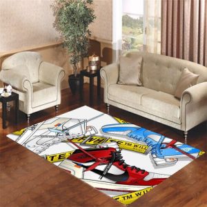 Air Jordan Shoes Living Room Carpet Rugs