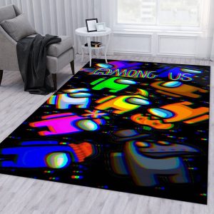 Among Us 2 Gaming Area Rug Living Room Rug Floor Decor Home Decor