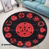 Anime Naruto Shippuden Sharingan Set Round Rug