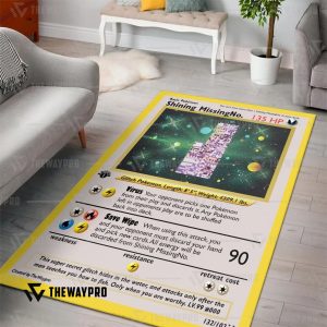 Anime Pokemon 1St Edition Missingno. Holo Rare Vintage Rug