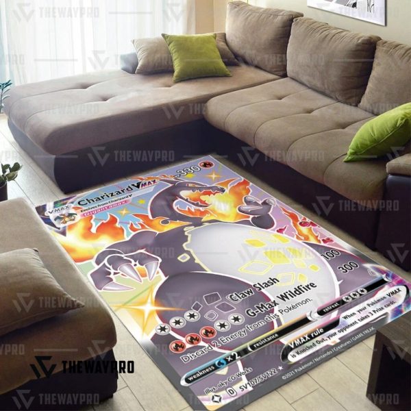 Anime Pokemon Charizard Vmax Shining Fates Rug