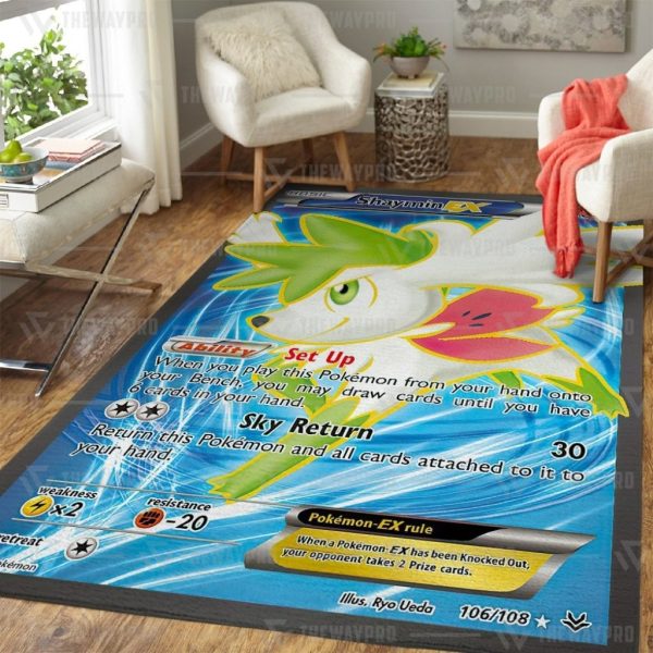 Anime Pokemon Haymin Ex Roaring Skies Rug