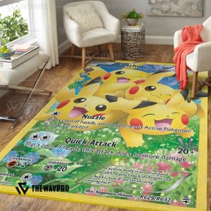 Anime Pokemon Pikachu Generations Rug