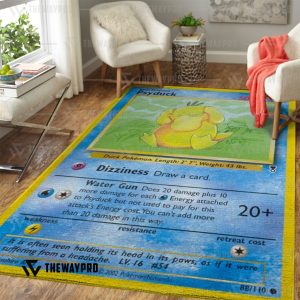 Anime Pokemon Psyduck Rug