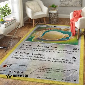 Anime Pokemon Snorlax Rug