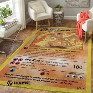 Anime Pokemon Thicc Charizard Rug