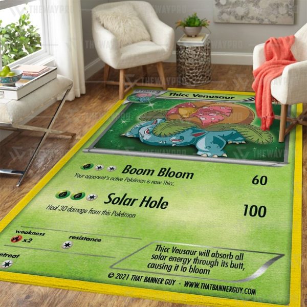 Anime Pokemon Thicc Venusaur Rug