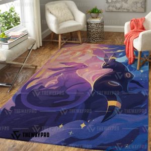 Anime Pokemon Umbreon & Espeon Rug