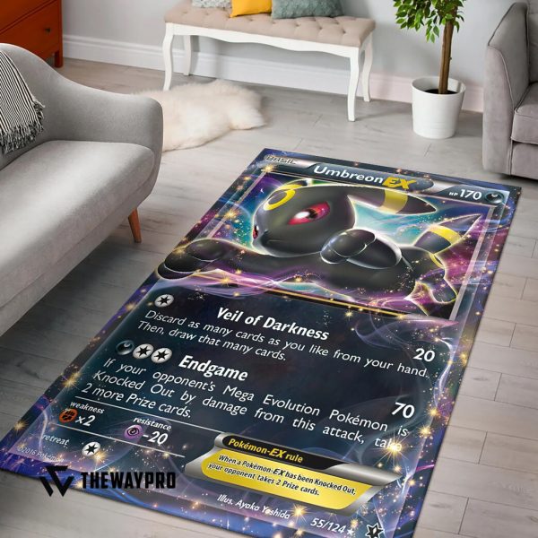 Anime Pokemon Umbreon-Ex Rug