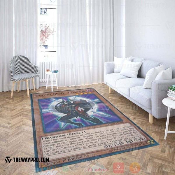 Anime Ygo Destiny Hero Celestial Custom Rug