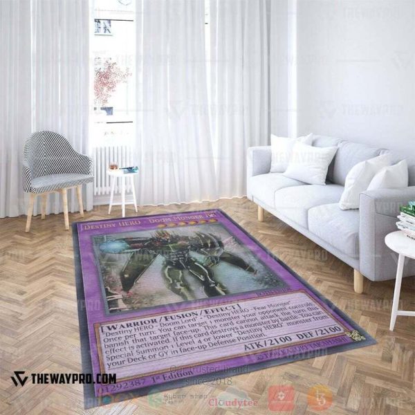 Anime Ygo Destiny Hero Doom Monger Custom Rug