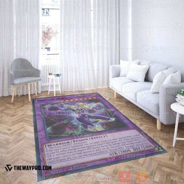 Anime Ygo Destiny Hero Dystopia Custom Rug