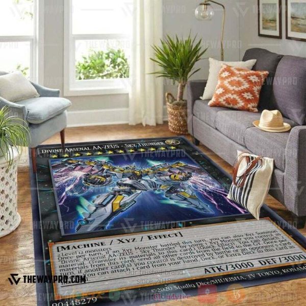 Anime Ygo Divine Arsenal Aa-Zeus Sky Thunder Custom Rug