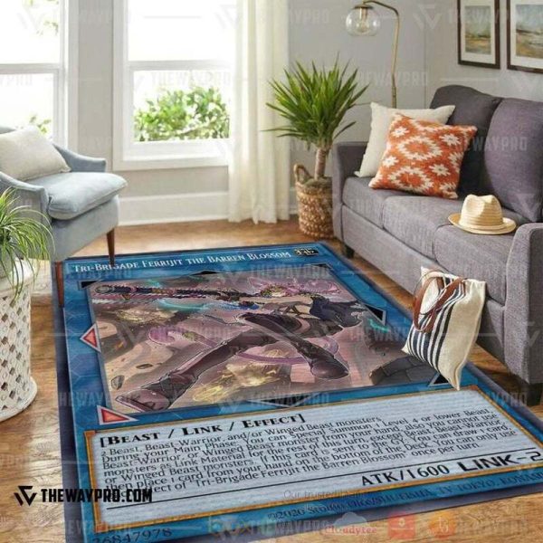 Anime Ygo Tri-Brigade Ferrijit The Barren Blossom Custom Rug