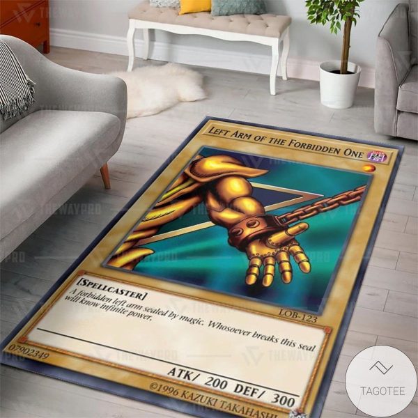 Anime Yugioh Exodia Left Arm Of The Forbidden One Custom Rug