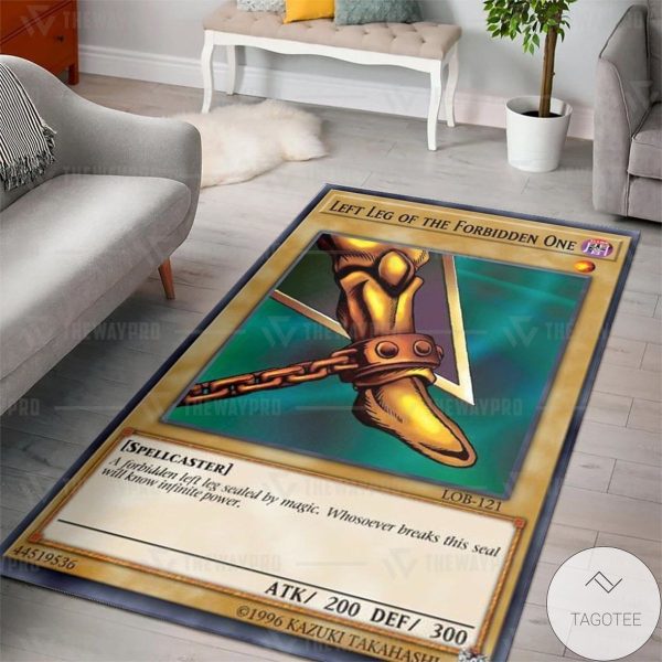 Anime Yugioh Exodia Left Leg Of The Forbidden One Custom Rug