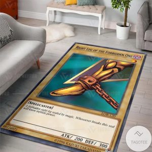 Anime Yugioh Exodia Right Leg Of The Forbidden One Custom Rug