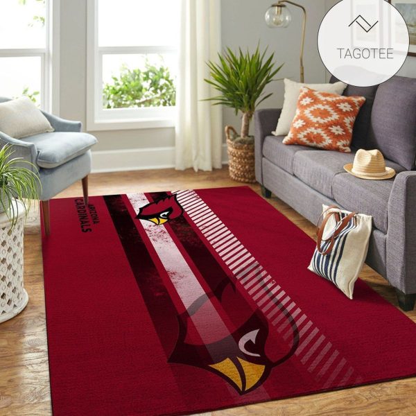 Arizona Cardinals Nfl Team Logo Nice Gift Home Decor Rectangle Area Rug