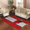 Arizona Cardinals Stripe Red Living Room Carpet Rugs