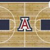 Arizona Wildcats Basketball Court Rug