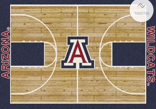 Arizona Wildcats Basketball Court Rug