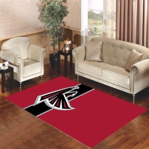 Atlanta Falcons Black Stripe Living Room Carpet Rugs