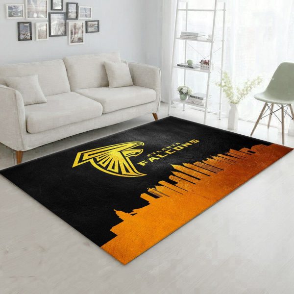 Atlanta Falcons Skyline Nfl Team Logos Area Rug