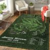 Augusta National Golf Club Usa Map Rug