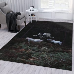 Balenciaga Area Rug For Christmas Fashion Brand Rug Bedroom Rug Floor Decor Home Decor