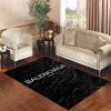 Balenciaga Color Black Living Room Carpet Rugs