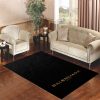 Balenciaga Paris Black Living Room Carpet Rugs