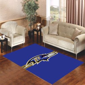 Baltimore Ravens Eagle Logos Living Room Carpet Rugs