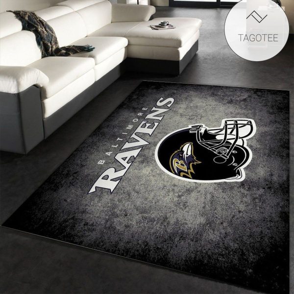 Baltimore Ravens Imperial Distressed Rug Nfl Area Rug Carpet Kitchen Rug Family Gift Us Decor