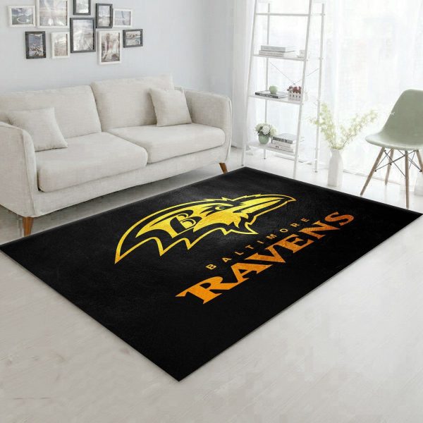 Baltimore Ravens Nfl Area Rug For Christmas