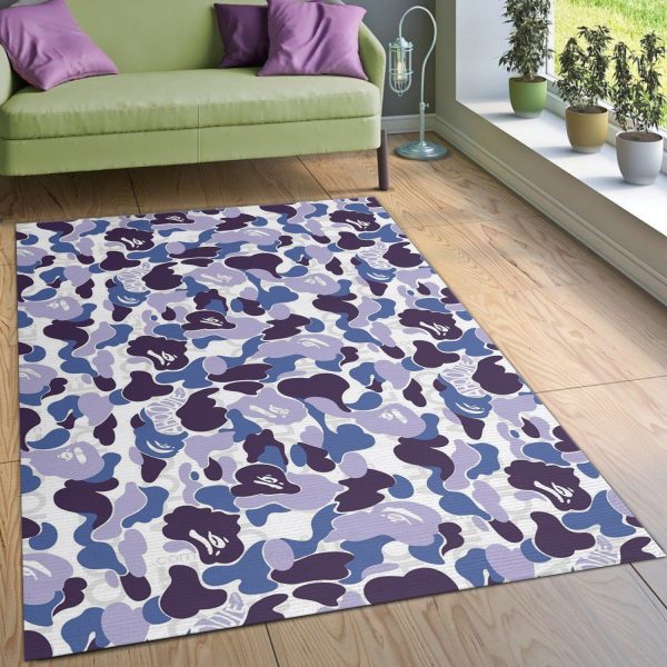 Bape Area Rug For Christmas Fashion Brand Rug Bedroom Rug Floor Decor Home Decor