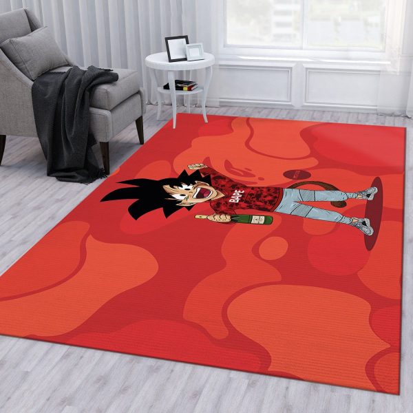 Bape Dragon Ball Rug Living Room Rug Family Gift Us Decor