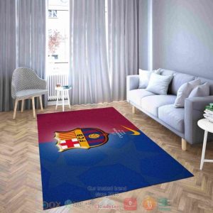 Barcelona Blue And Red Football Club Rug