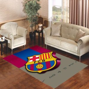 Barcelona Football Club Logo Living Room Carpet Rugs