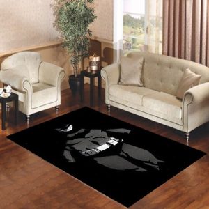 Batman Hidden In Dark Living Room Carpet Rugs