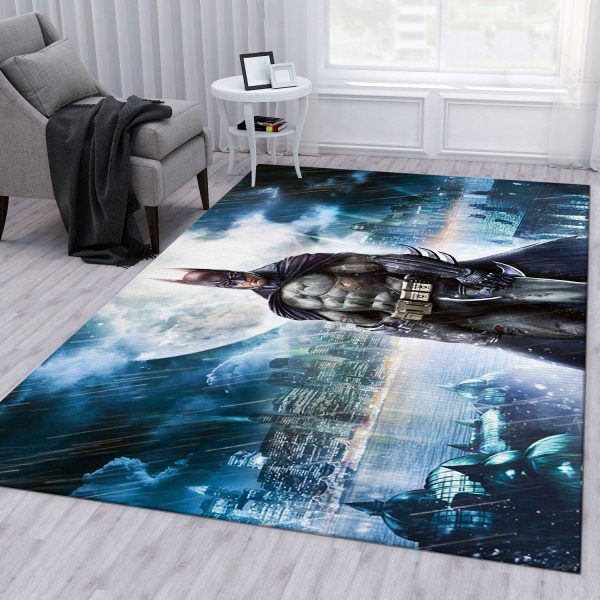 Batman Moon Movie Area Rug Bedroom Rug Floor Decor Home Decor