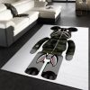 Bearbrick Bape Shark Camo Area Rugs Bedroom Rug Christmas Gift Us Decor