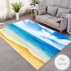 Beautiful Ocean In Watercolor Rug Living Room Carpet