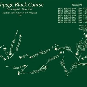 Bethpage Black Course New York Map Rug