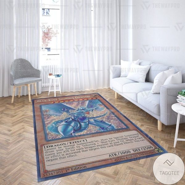 Blue Eyes Shining Dragon Custom Rug