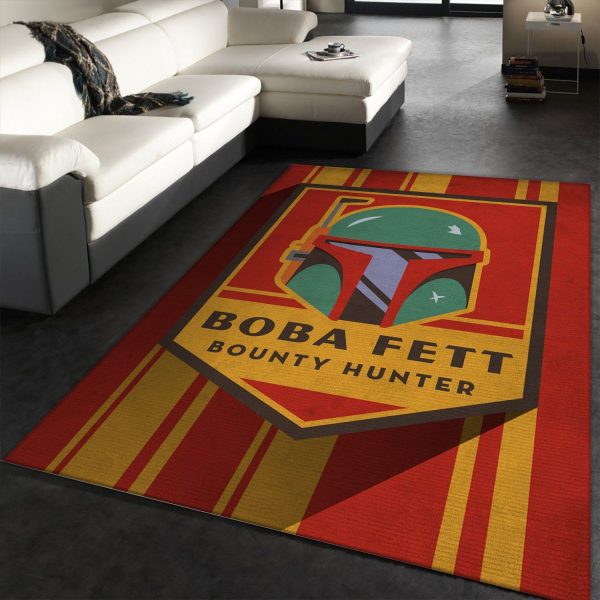 Boba Fett Rug Star Wars Badges Arts Rug Christmas Gift Us Decor